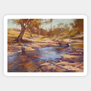 Summer Day - Hughes Creek at Tarcombe Sticker